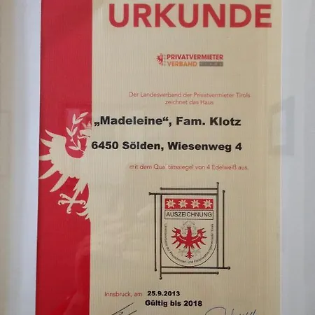 アパートホテル Madeleine Superior Inklusive Summercard